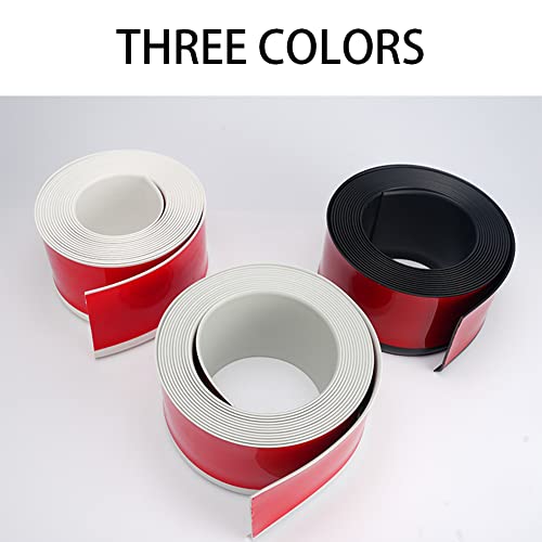 PVC Skirting Board Trim Self Adhesive Flexible 5m x 10cm Peel and Stick White - view 8