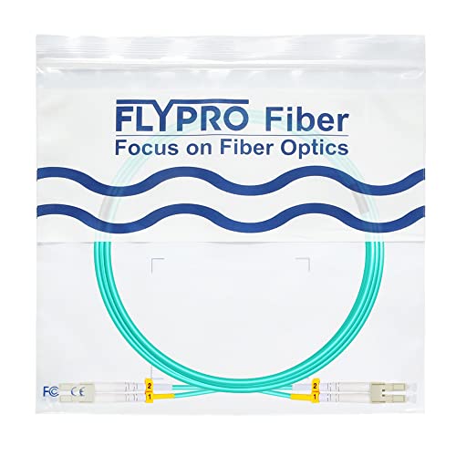 FLYPROFiber 20m OM4 LC to LC Fibre Patch Cable Duplex 50/125 LSZH 100GB - view 7