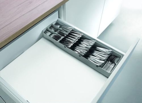 Metaltex 363220000 Cutlery Rack 40 to 49cm Grey Black Drawer Insert - view 4