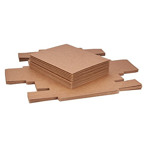 Benecreat 16-Pack Kraft Paper Drawer Boxes, Gift Wrap, Brown