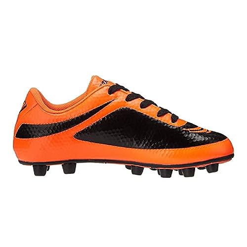 Vizari Infinity FG Kids Football Boots, Orange/Black, UK 5
