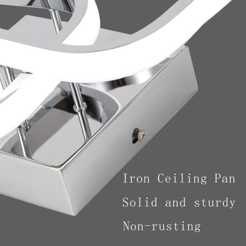 Eideray LED Motion Sensor Ceiling Light, 22W 6000K, Silver