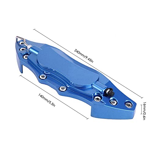 Car Brake Caliper Cover Aluminum 2pcs 16-17in Blue