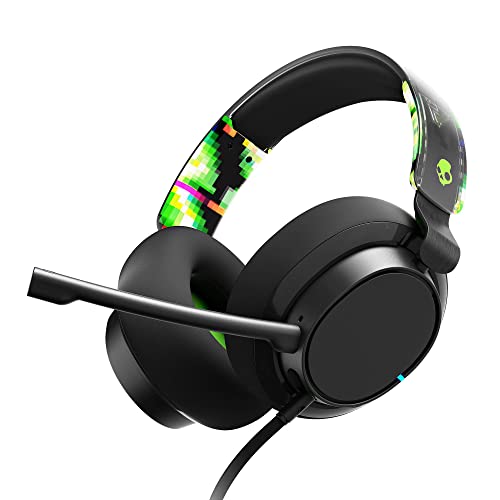 Skullcandy SLYR Pro Wired Gaming Headset Over Ear AI Mic Xbox PS PC Green - view 1