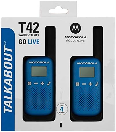 Motorola T42 Talkabout PMR446 2-Way Walkie Talkie Radios (Pack of 2) - Blue