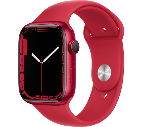 Apple Watch Series 7 (GPS, 41mm) (PRODUCT)RED Case + Red Sport Band