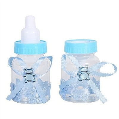 Baby Shower Candy Bottle Favors, 50pcs, Blue