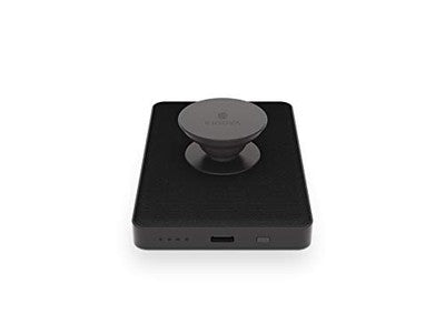 Einova Power Popper 1500mAh Wireless Charging Power Bank Black Canvas Qi
