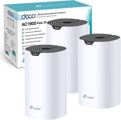 TP-Link Deco S7 AC1900 Whole Mesh Wi-Fi System Gigabit Ports Pack of 3