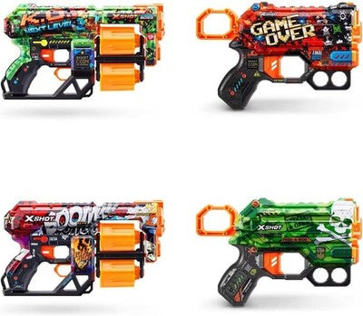 Xshot 36554 X-Shot Skins Dread Menace (2 Pack) Foam Blasters (48 Darts),