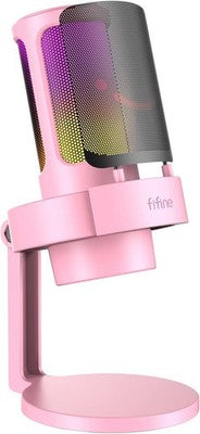 FIFINE USB Condenser Gaming Microphone Streaming Mic PC PS4 PS5 Plug Play