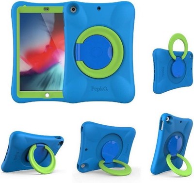 NLR Pepkoo Kids EVA iPad Case Stand 10.2in iPad 7/8/9 Gen Blue/Green