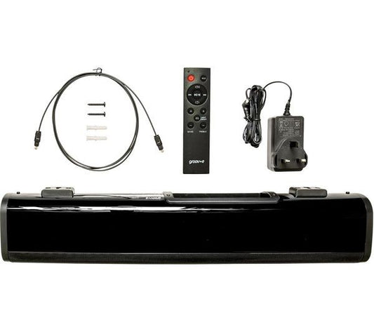 Groov-e GV-SB03-BK 2.0 Portable Bluetooth Sound Bar - Black