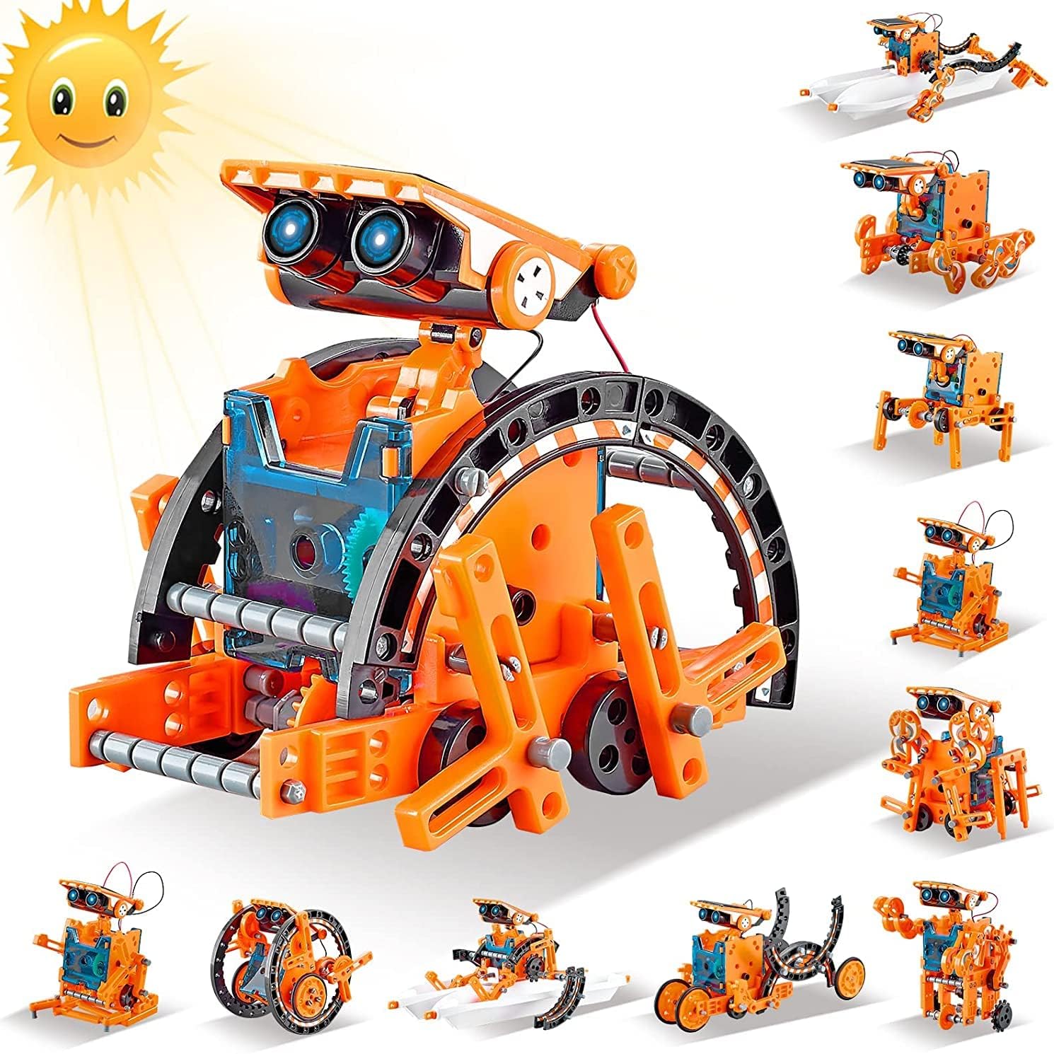 12 In 1 Stem Solar Robot Kit Toys Educational Building Science Experiment Set-