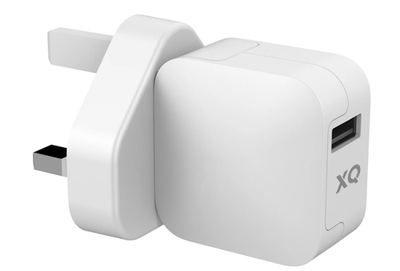 Xqisit Travel Charger Single Usb - 2.4A Uk Mains Adapter - White - Brand New