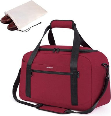 ECOHUB Ryanair Cabin Bag 40x20x25 Travel Hand Luggage Backpack 20L Red Underseat