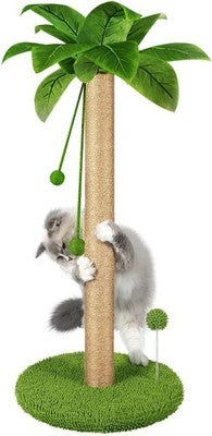 Dohump Cat Scratching Post 78cm Sisal Pole with Balls Toy for Indoor Cats