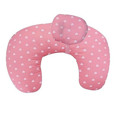 LAT LEE AND TOWN Nursing Pillow Black Bears Pink Heart Cotton Cover Feeding