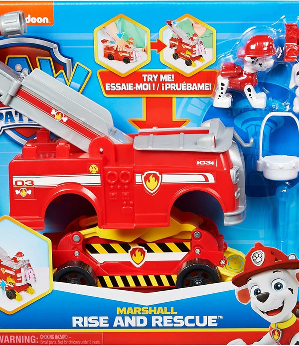 PAW Patrol Marshall Rise and Rescue Transforming Toy Car - NEW OPEN BOX - Rebx.co.uk