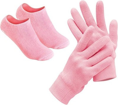 Pinkiou Spa Gel Gloves & Socks Pink Moisturise & Repair Dry Cracked Skin