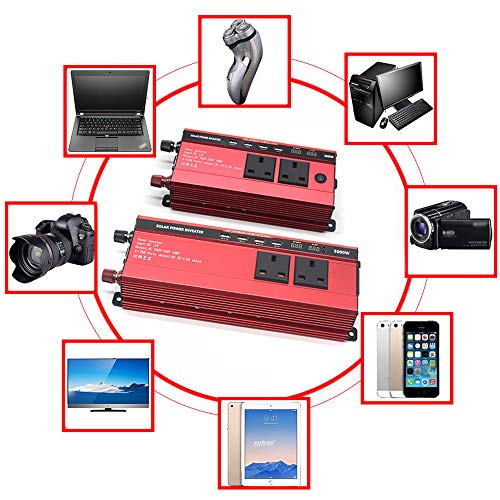 RUILASA 3000W Car Power Inverter, DC 12V to AC 230V, 4 USB