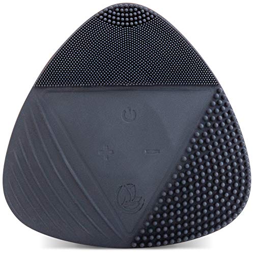 Silicone Sonic Facial Cleansing Brush Waterproof Rechargeable Midnight