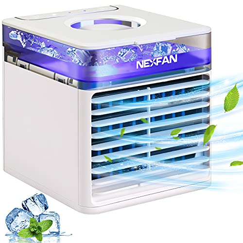 Micacorn Portable Air Cooler 4 in 1 Humidifier Purifier Fan White