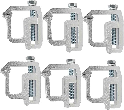 6 Pack Truck Topper Clamps, Truck Cap Mounting Clamps For Truck Bed Rack