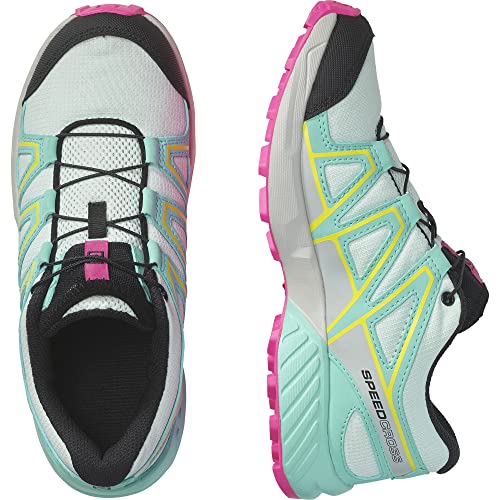 Salomon Speedcross J Kids Shoes Bleached Aqua UK Size 2.5