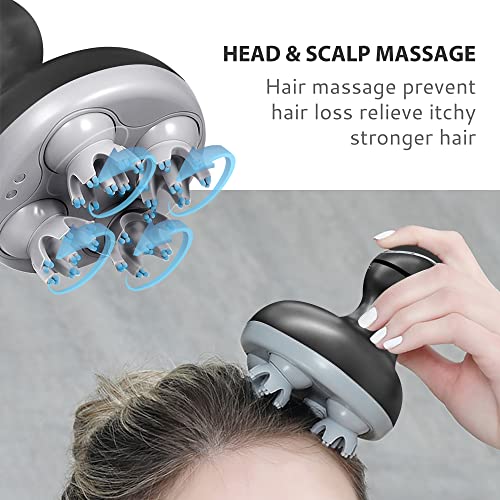Comfier Electric Scalp Massager Waterproof Handheld Multi Mode Vibration - view 2
