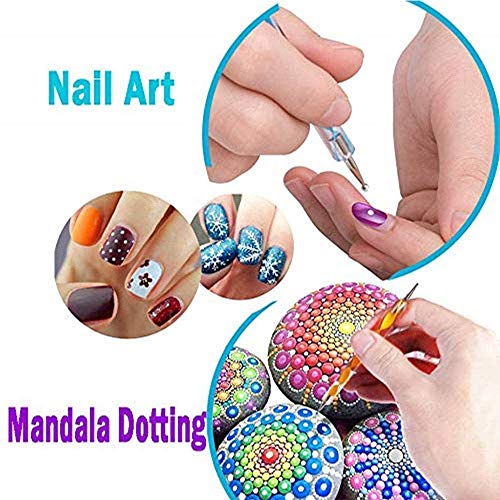 Mandala Dotting Tools 78 Pcs Painting Stencil Kit Pens Brushes Paint Tray - view 4