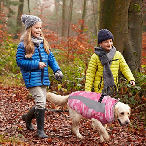 Kuoser Dog Winter Jacket Waterproof Windproof Fleece Reflective Vest Camo - view 6