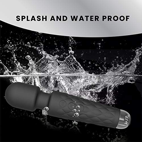 Luxe Wireless Personal Massager 8 Speeds 20 Patterns Waterproof Black - view 4