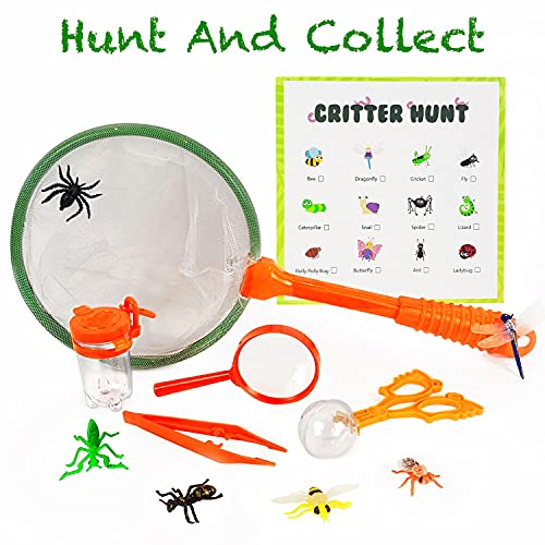Adventure Kidz Outdoor Bug Exploration Kit, Binoculars & Net Set