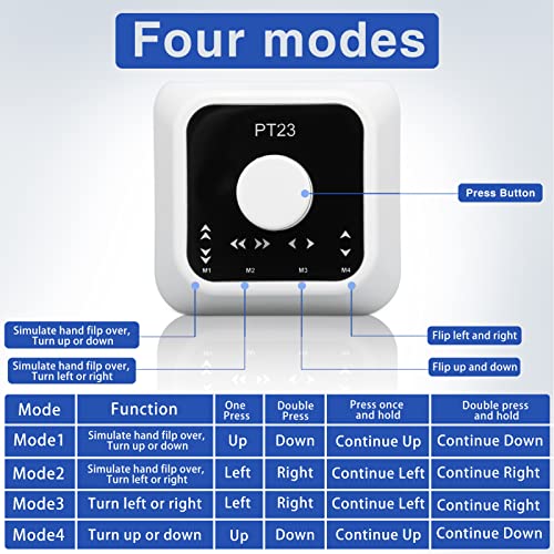 Bluetooth Page Turner Pedal Type C Rechargeable Wireless Controller White - view 5