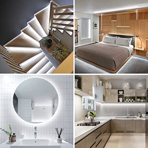 TTWAY COB LED Strip Light 5M 480 LEDs/M Cool White 6000K