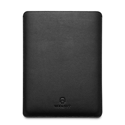 Woolnut Leather Sleeve Case for MacBook Pro 12 in Black Protective Cover - view 2