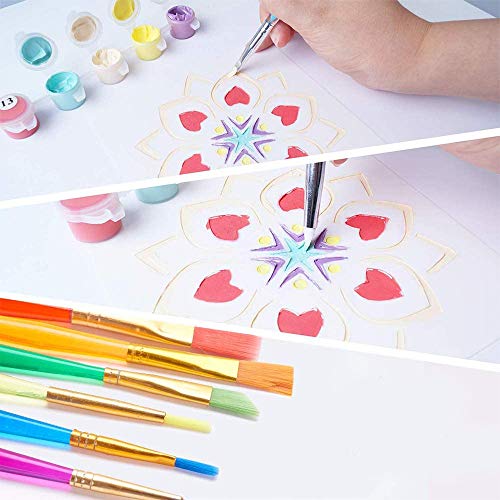 Mandala Dotting Tools 78 Pcs Painting Stencil Kit Pens Brushes Paint Tray - view 3