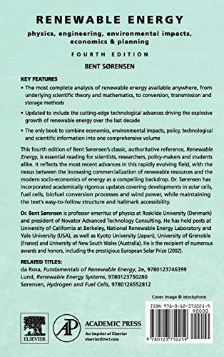 Renewable Energy Physics Engineering Environmental Economics Planning Book - view 2