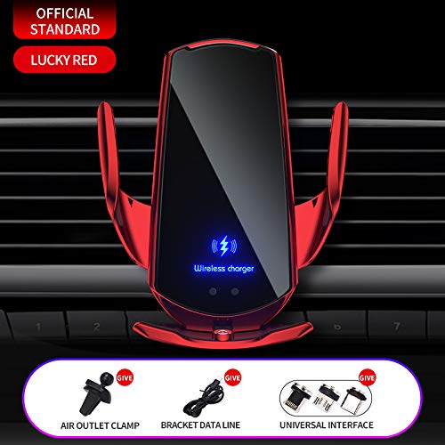 Sodacoda Q3 Wireless Car Phone Charger Holder Qi for iPhone Samsung Red - view 6