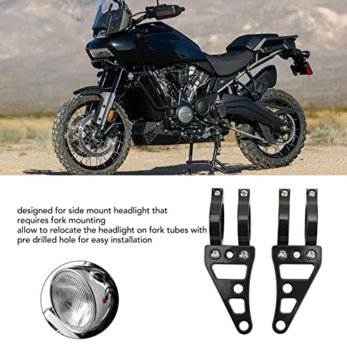 Motorcycle Fork Headlight Mount Bracket 2 Pcs 41mm Lamp Holder Clamps - view 3