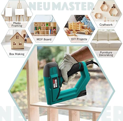 Brad Nailer Neu Master NTC0060-EU Electric Nail Staple Gun with Nails - view 4