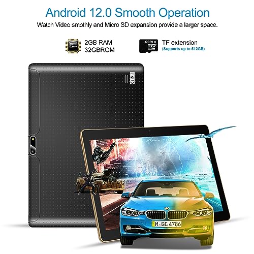 Padgene 10.1 Inch Android 12 Tablet, Dual SIM, 32GB, WiFi