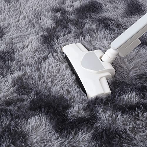 Lekeplus 120X180cm Fluffy Soft Rug For Living Room Bedroom, Grey