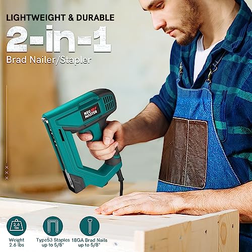Brad Nailer Neu Master NTC0060-EU Electric Nail Staple Gun with Nails - view 3