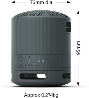 Sony SRS-XB100 Extra Bass Waterproof Bluetooth Speaker Black