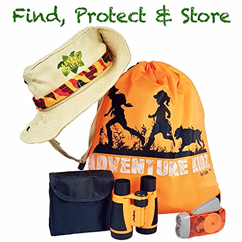 Adventure Kidz Outdoor Bug Exploration Kit, Binoculars & Net Set