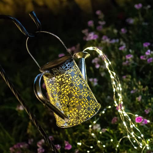 Dudupie Solar Watering Can with Lights Hanging Waterfall Waterproof Garden - view 7