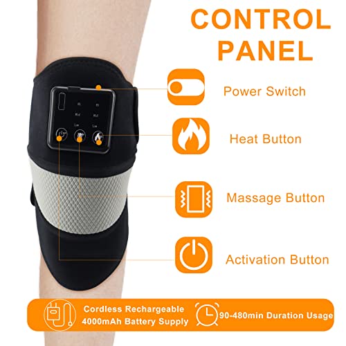 Hongjing Heated Knee Massager Shoulder Elbow Brace Pain Relief