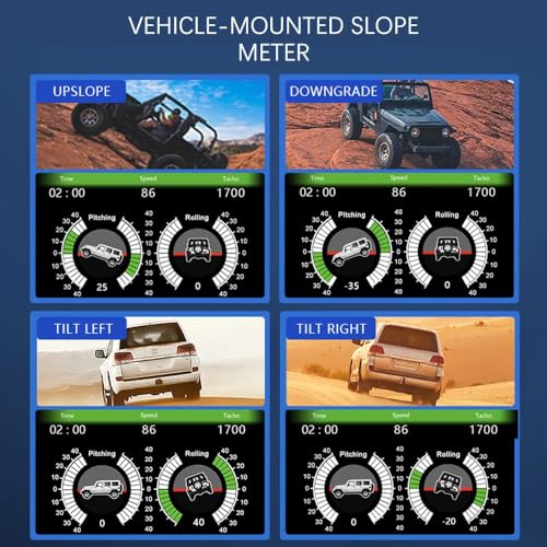 Camecho Car HUD Head Up Display OBD2 GPS Speedometer 4.5 in IPS Multicolour - view 4